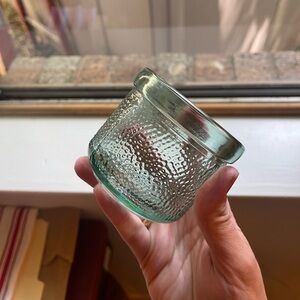Vintage Textured Glass Jar
